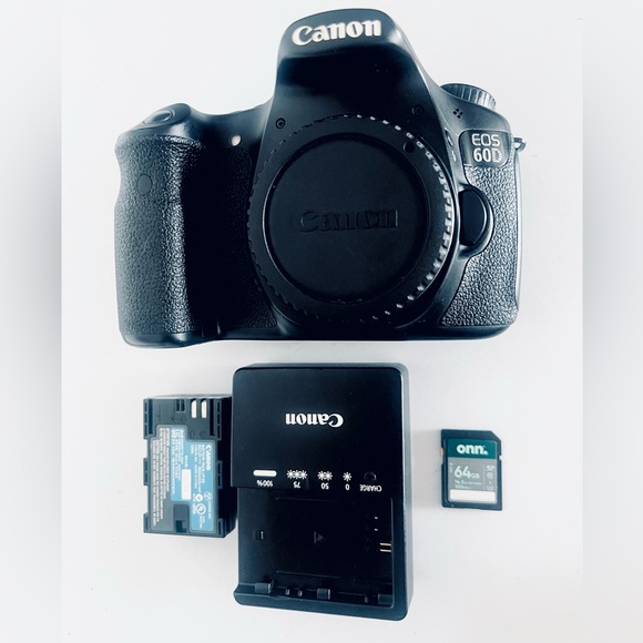 Canon Other - Canon EOS Rebel 60D Black Digital Camera Only Body Tested Working Perfect